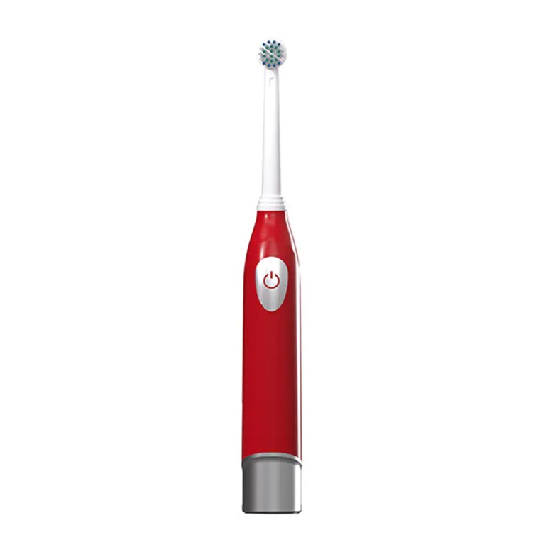 Welke significante verbeteringen heeft deze oscillerende batterij-aangedreven tandenborstel bij het reinigen van wijnsteen en plaque?